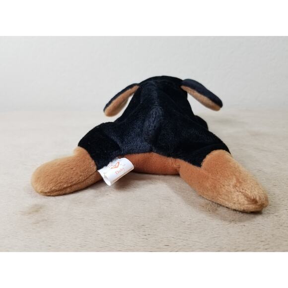 TY Beanie Babies Doby The Doberman 1996 Stuffed Animal Plush Toy 8" Vintage - Picture 7 of 12